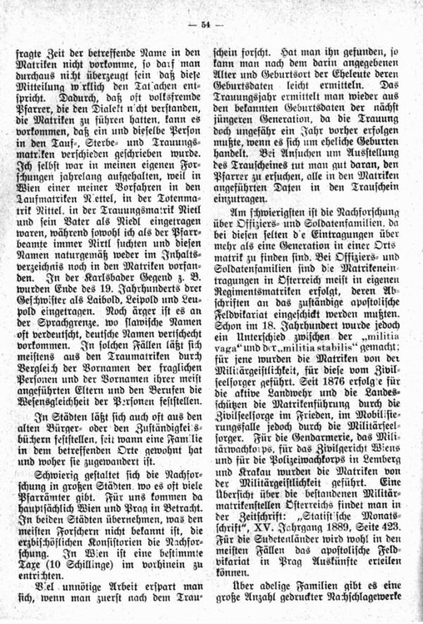 Die Überwindung des toten Punktes bei Familiengeschichtsforschung - 2