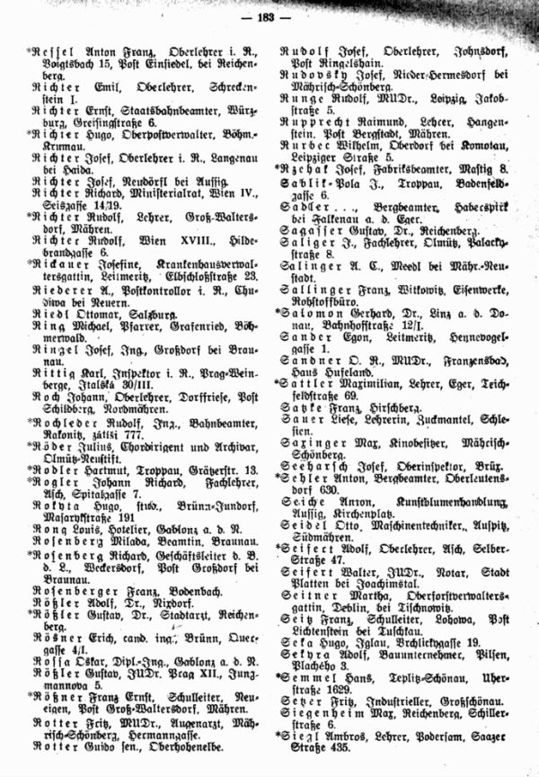 Verzeichnis sudetendeutscher Familienforscher - 3