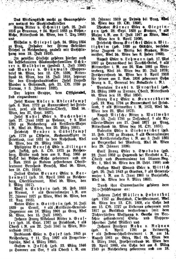 Adels- und Wappenwerber aus dem Iser-Jeschkengau - 2