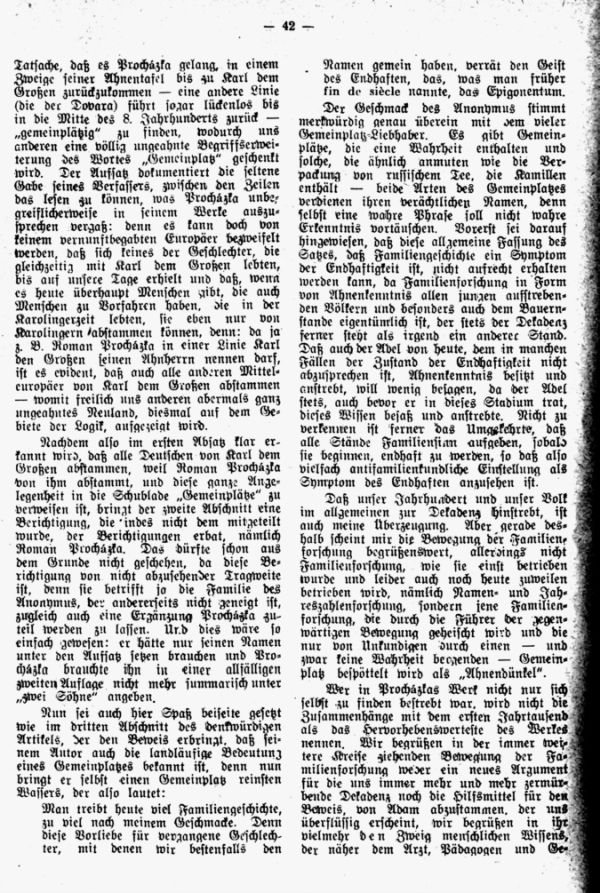 Familienforschung und Endhaftigkeit. Eine Erwiderung und Klarstellung - 2