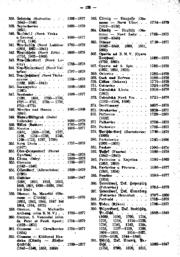 Das Diözesan-Matrikenarchiv zu Olmütz - 4