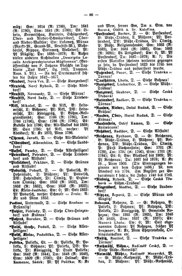 Die Kirchenbücher der Schönhengster Sprachinsel - 3