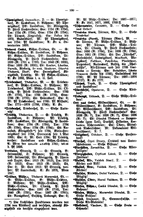 Die Kirchenbücher der Schönhengster Sprachinsel - 2