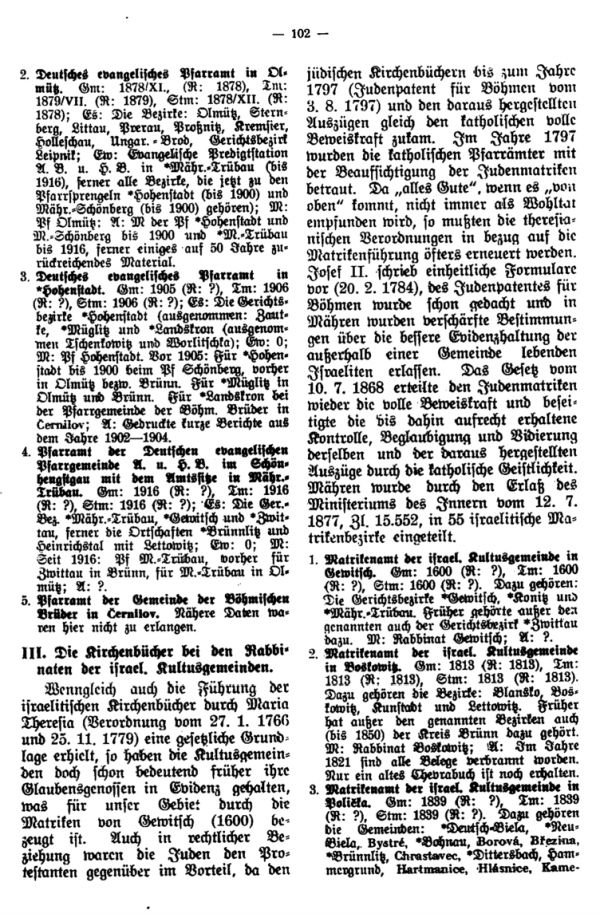 Die Kirchenbücher der Schönhengster Sprachinsel - 4