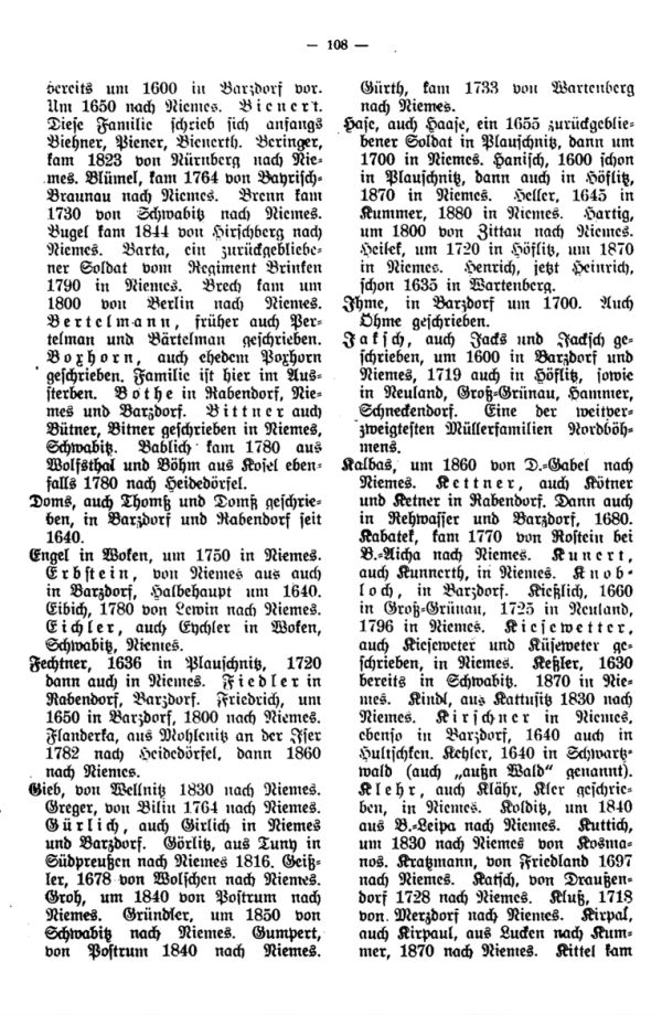 Über die Herkunft der Familien in Niemes und Umgebung - 2