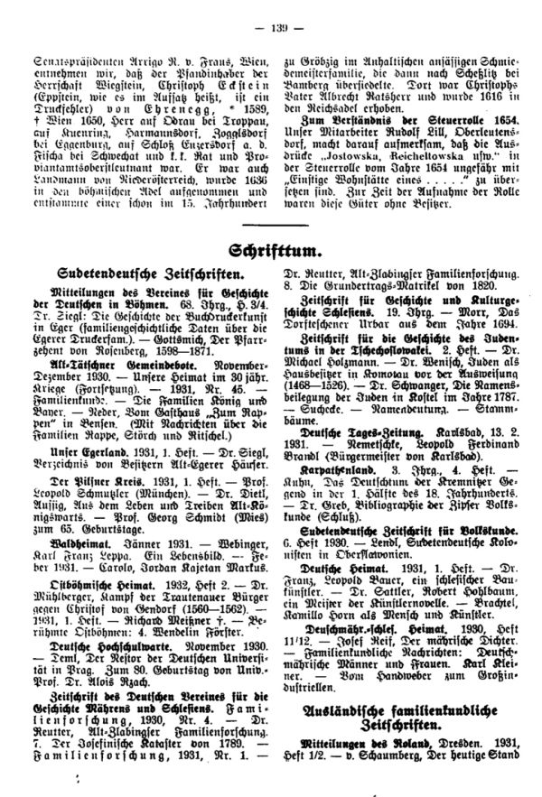 Schrifttum -  Zum Verständnis der Steuerrolle 1654