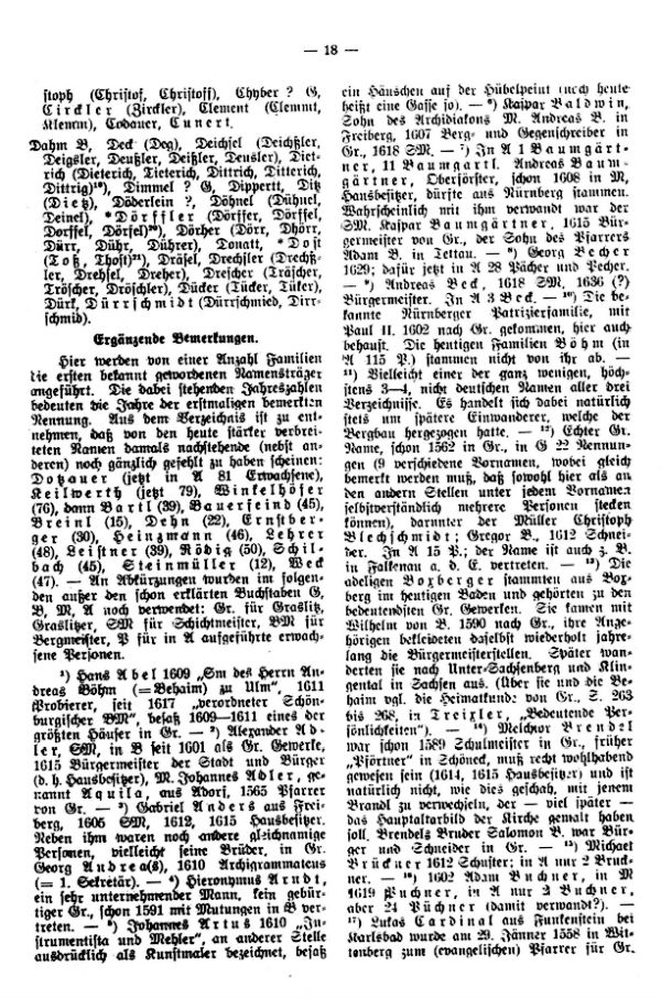 Alt-Graslitzer Familiennamen - 4