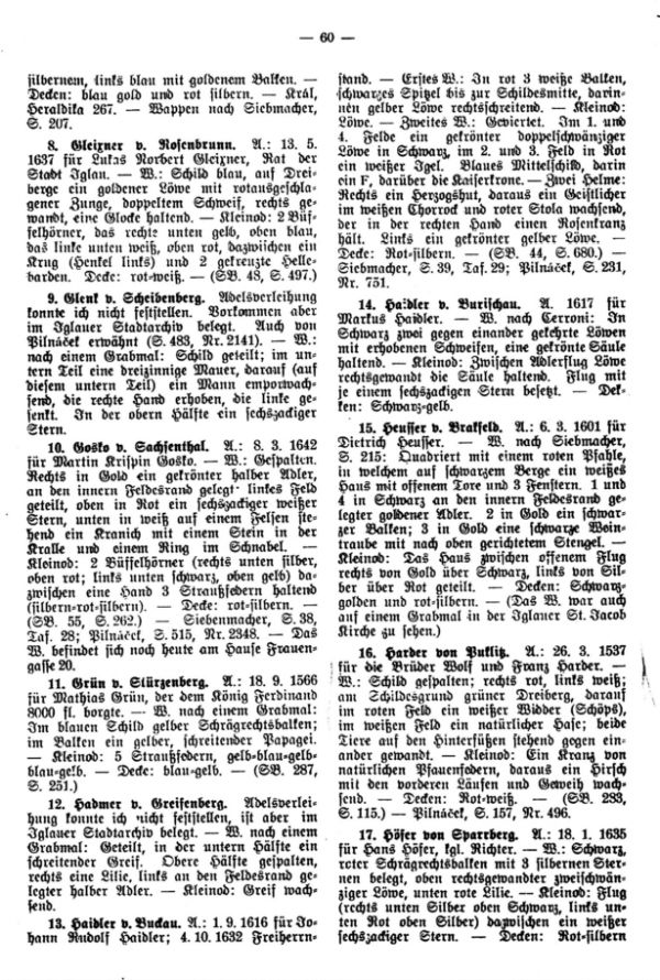 Wappen Iglauer adeliger Patrizier - 3