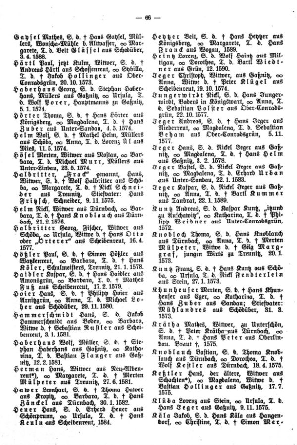 Gelegenheitsfindlinge aus der ältesten Treunitzer Traumatrik 1572-1590 - 3