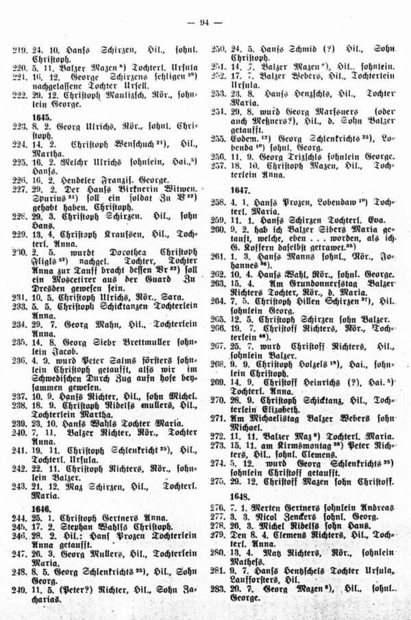 Verzeichnis der Getauften Fremden Kinderlein - 3