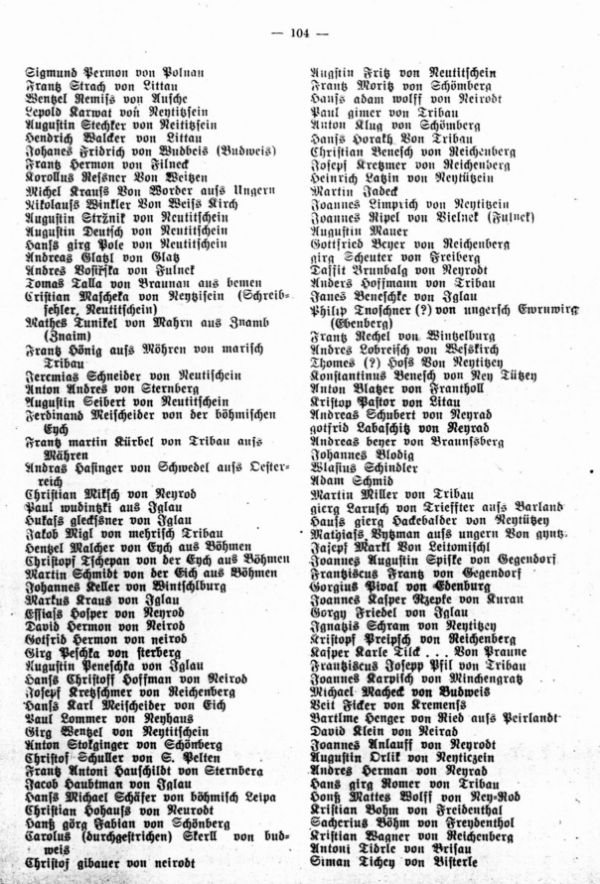 Das Herbergsbuch der Zwittauer Tuchmacherzunft (Schluß) - 2