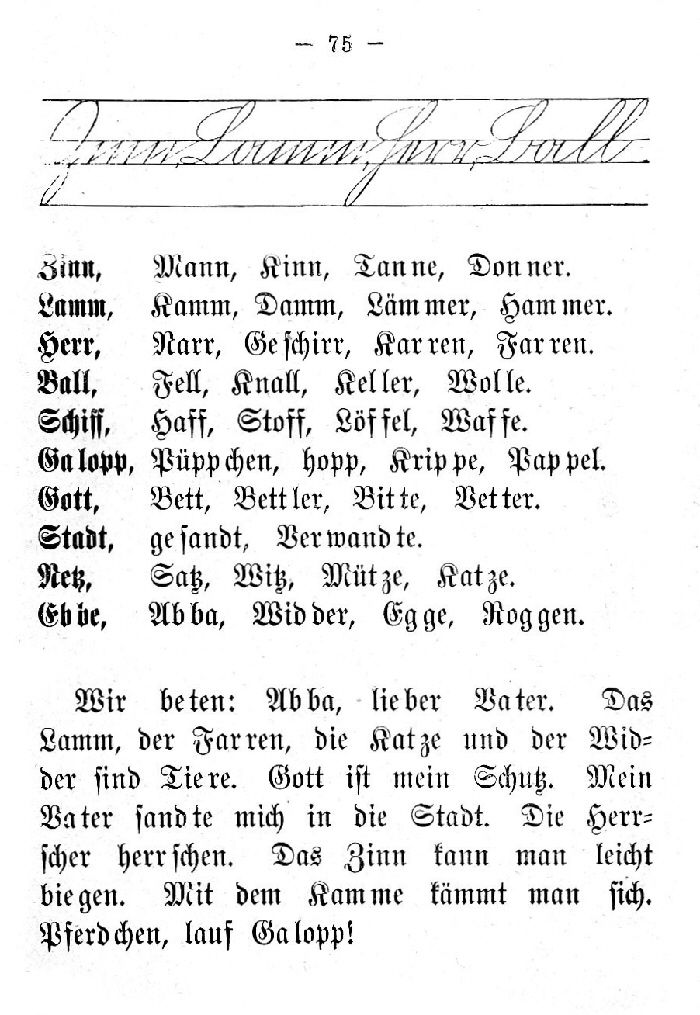 Deutsche Fibel - (Schreibschrift /Druckschrift)