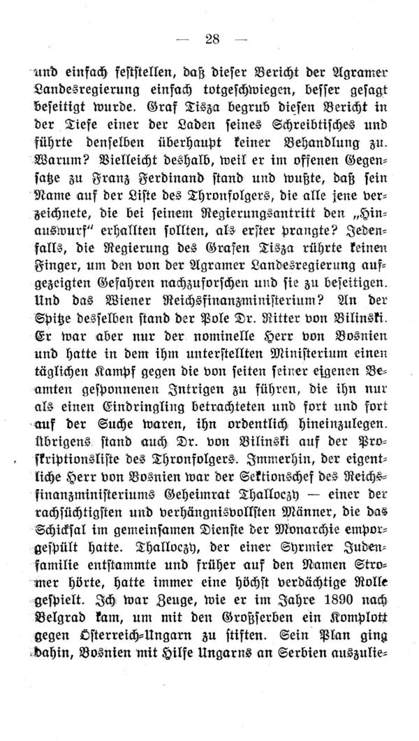 II. Kapitel: Die Wahrheit über den Fürstenmord von Sarajewo