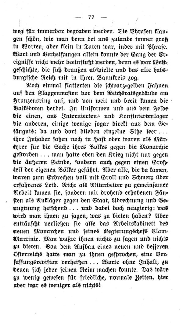 IV. Kapitel: Die Aera des letzten Kaisers