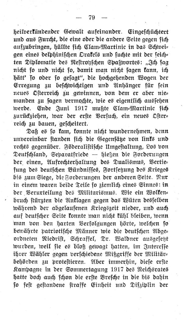 IV. Kapitel: Die Aera des letzten Kaisers
