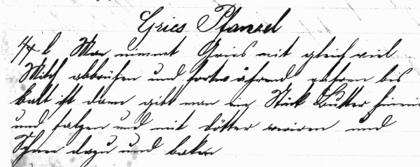 Rezept 'Gries Pflanzl'